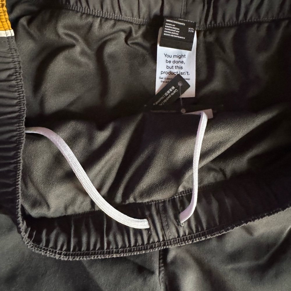 The North Face Men's Black and Yellow Shorts - Picture 7 of 8